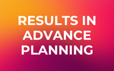 The Power of “Results in Advance” Planning